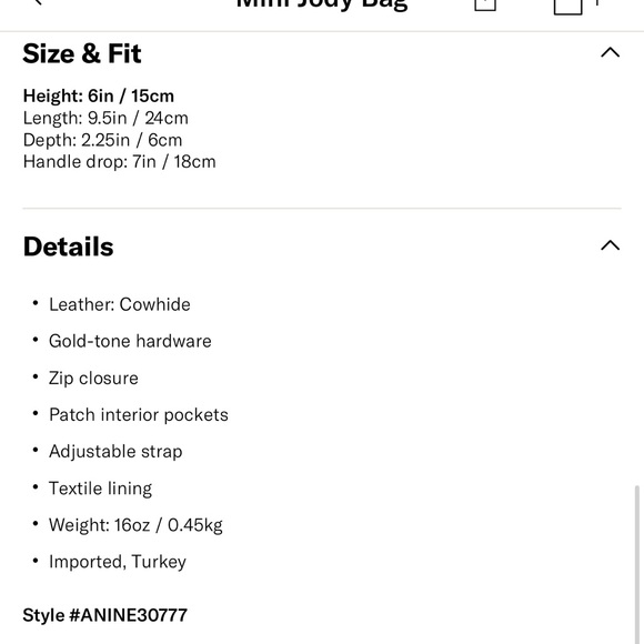 EUC Anine Bing Mini Jody Bag - Picture 5 of 5